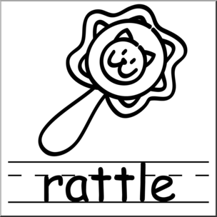 Clip art basic words rug coloring page i