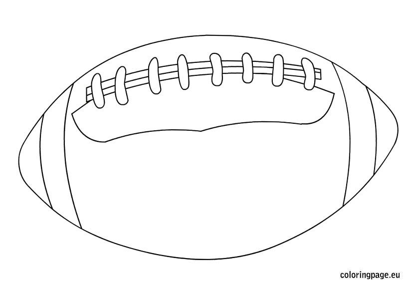 Rugby ball coloring page coloring page