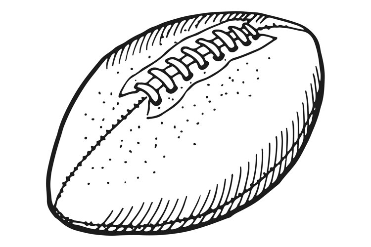 Rugby ball american football symbol field game sign