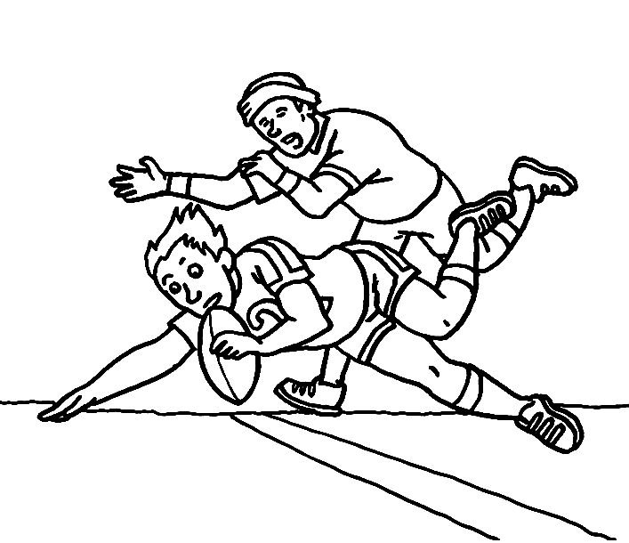 Rugby coloring pages printable for free download