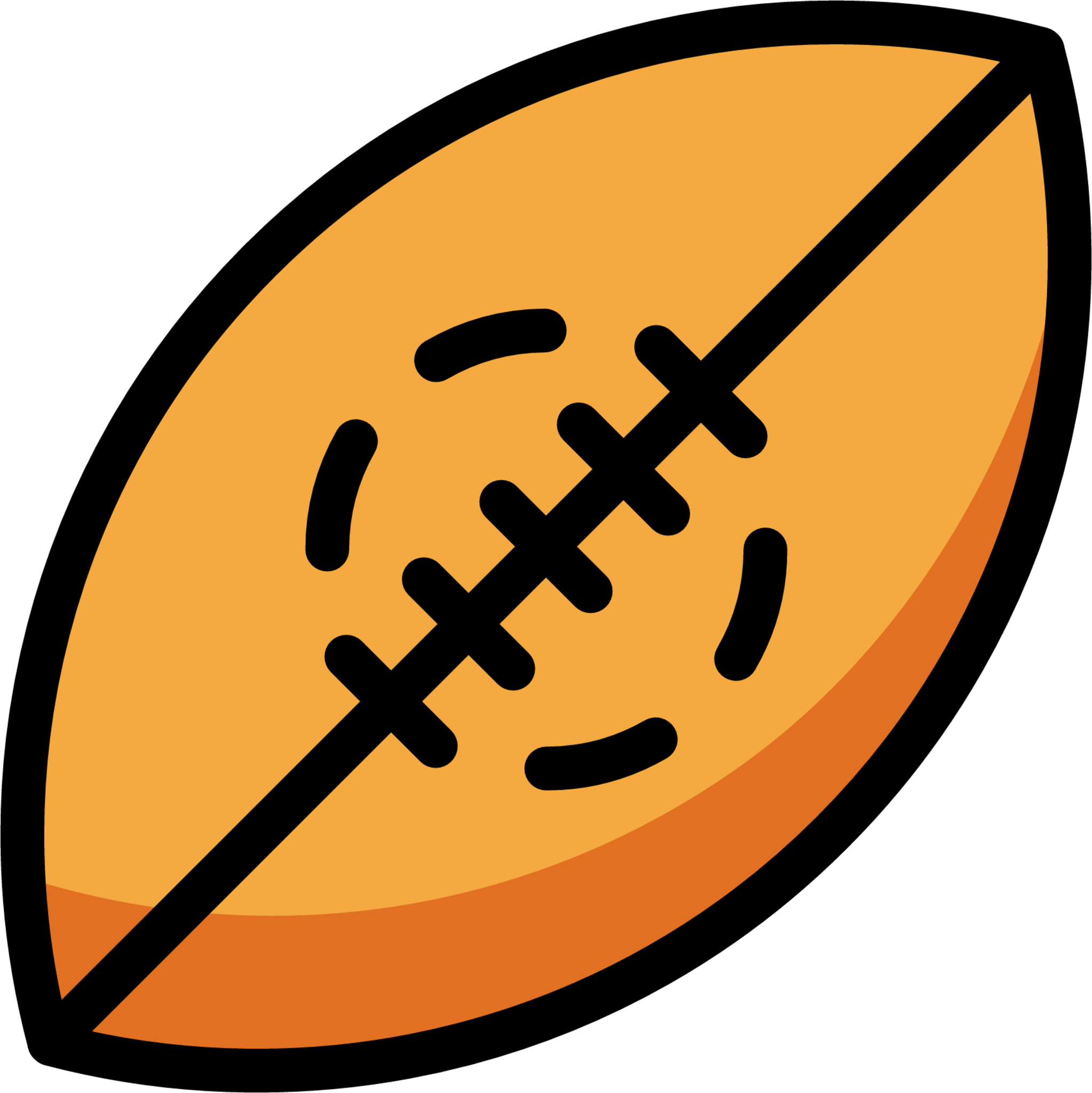 Rugby football emoji