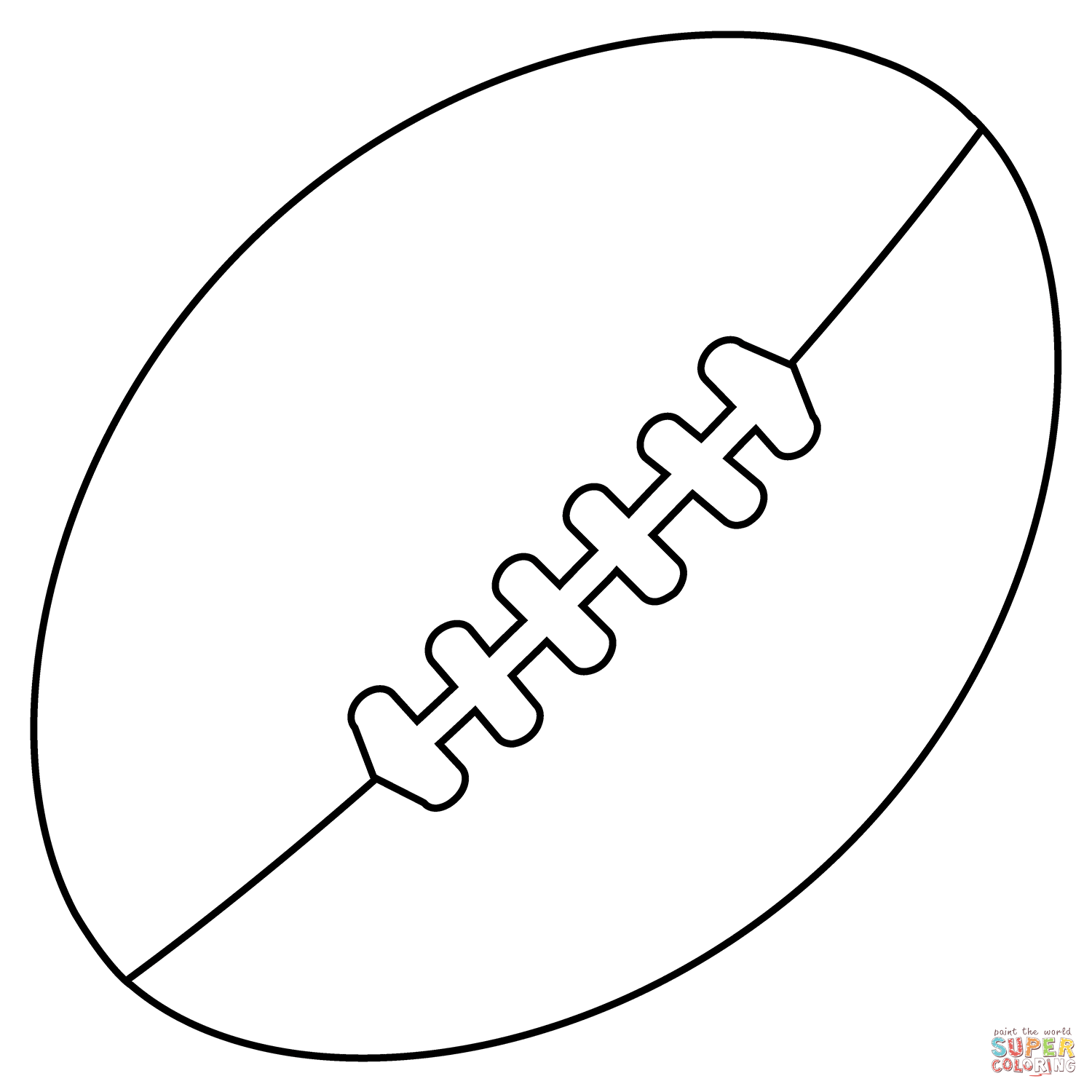 Rugby football emoji coloring page free printable coloring pages