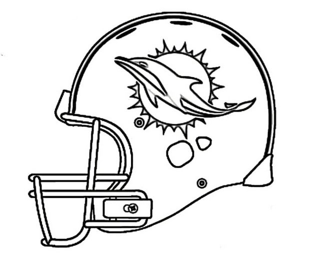 Nfl and logo of many teams coloring pages football coloring pages dolphins football dolphin coloring pages