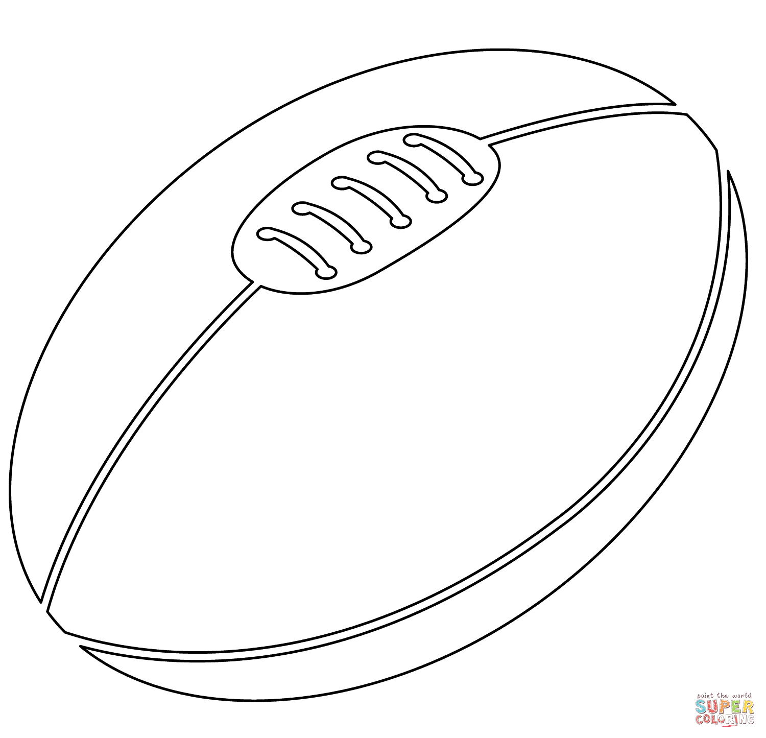 Rugby ball coloring page free printable coloring pages
