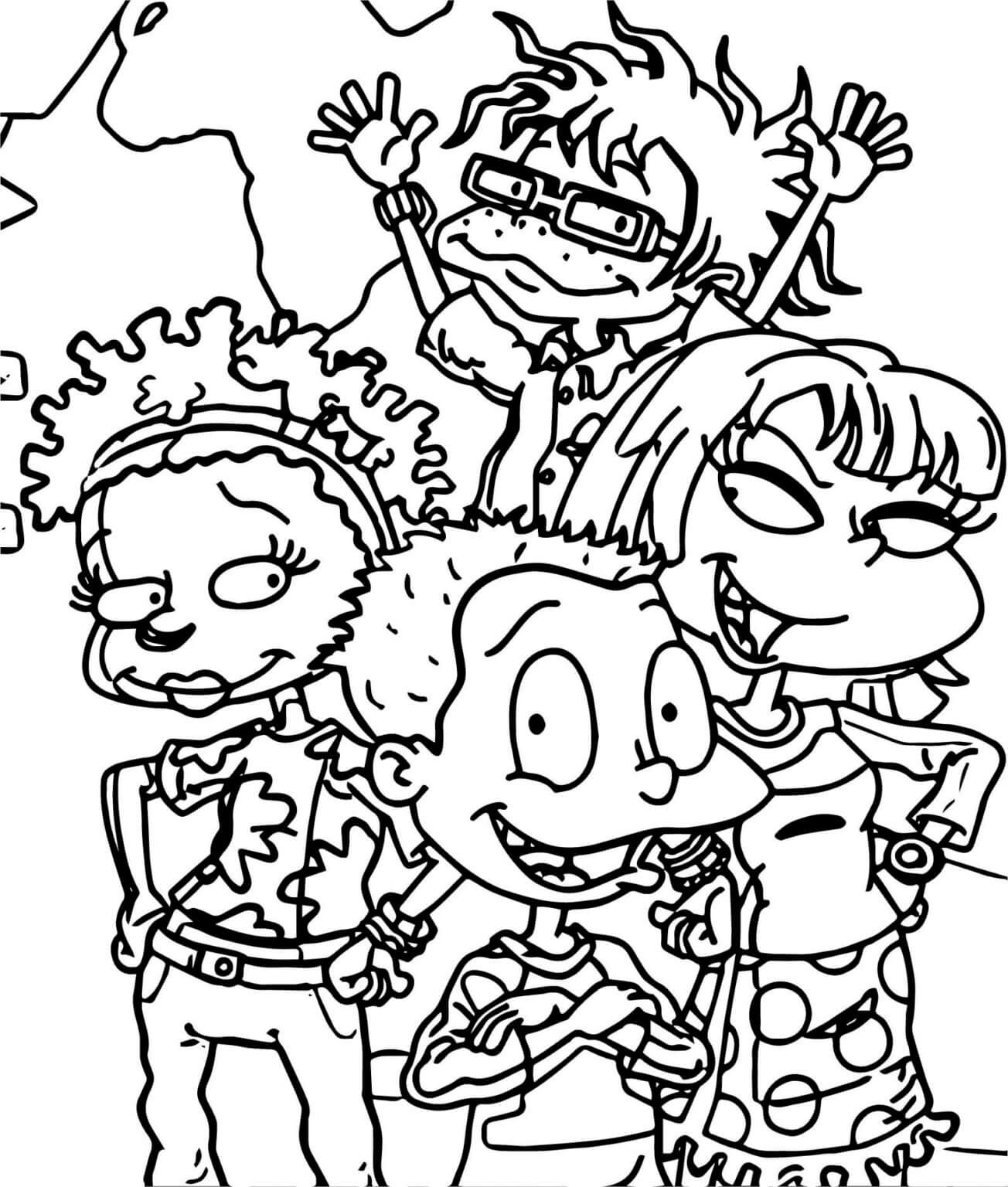 Basic rugrats coloring page