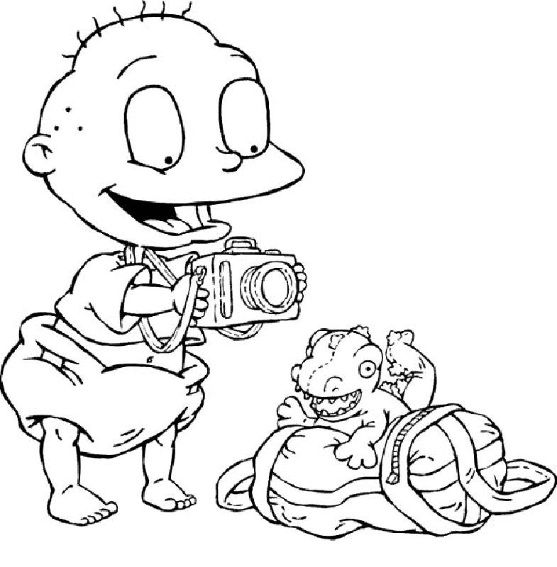 Free printable rugrats coloring pages for kids