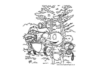 Rugrats colouring pages and kids colouring activities ppt