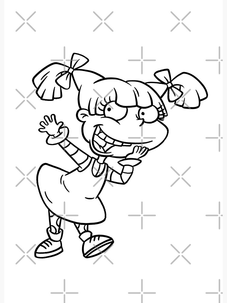 Angelica rugrats art board print by luoakley