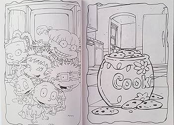 Jumbo retro rugrats coloring book bendon books
