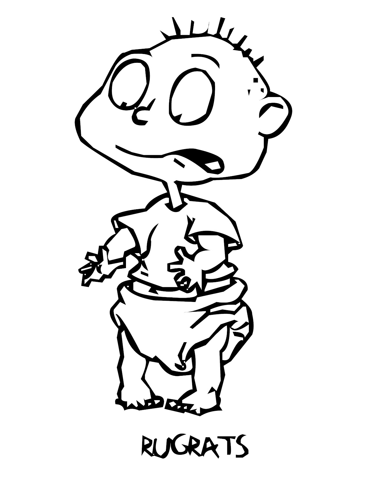 Free printable rugrats coloring pages for kids
