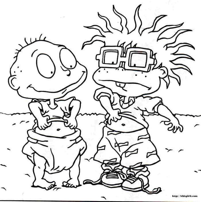 Everything rugrats and all grown up free printable rugrats coloring pages