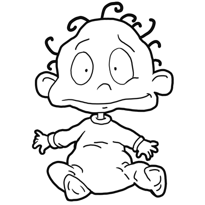How to draw dill pickles from rugrats aka dil with step by step drawing instructions