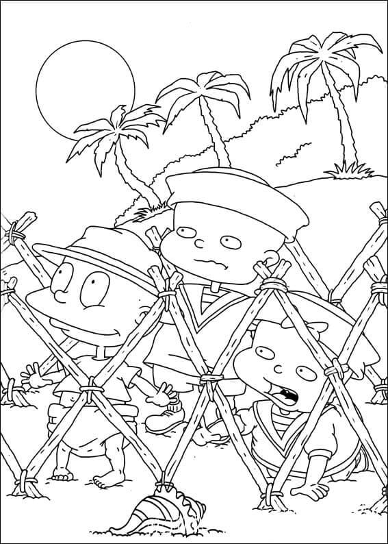 Tommy phil and lil deville coloring page