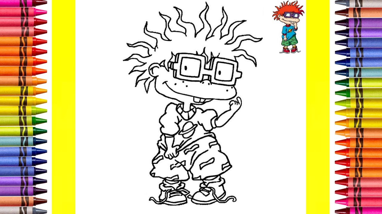 The coloring couple presents coloring chuckie finster from rugrats how to color