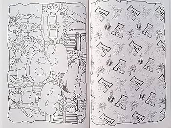 Jumbo retro rugrats coloring book bendon books