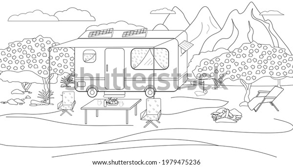 Coloring book pages family home mãs de ilustraciones y dibujos de stock con licencia libres de regalãas