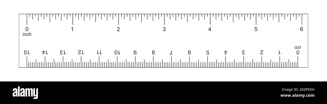 Ruler centimeter inch black and white stock photos images