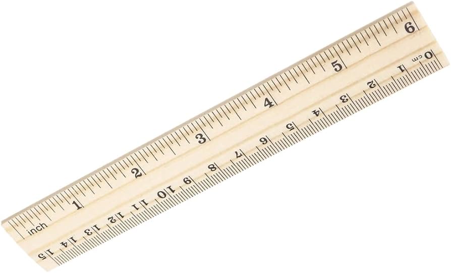 Uxcell wood ruler cm inch scale office rulers wooden measuring ruler pcs