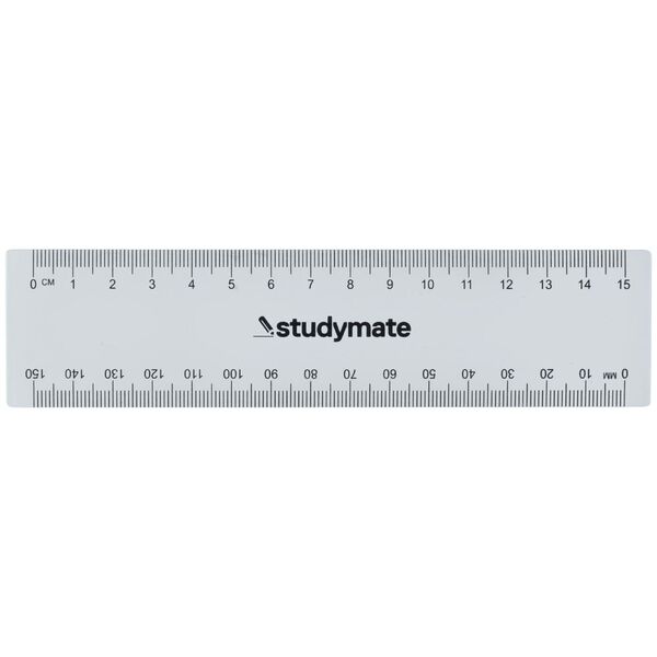 Studymate recycled plastic ruler cm clear