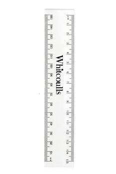 Clear ruler cm