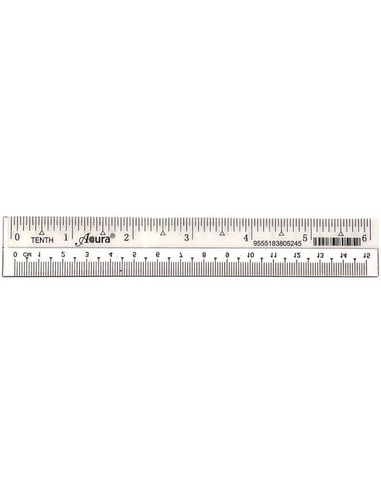 Stationerystraight plastic ruler short cmrmrmruler mathematical instrument