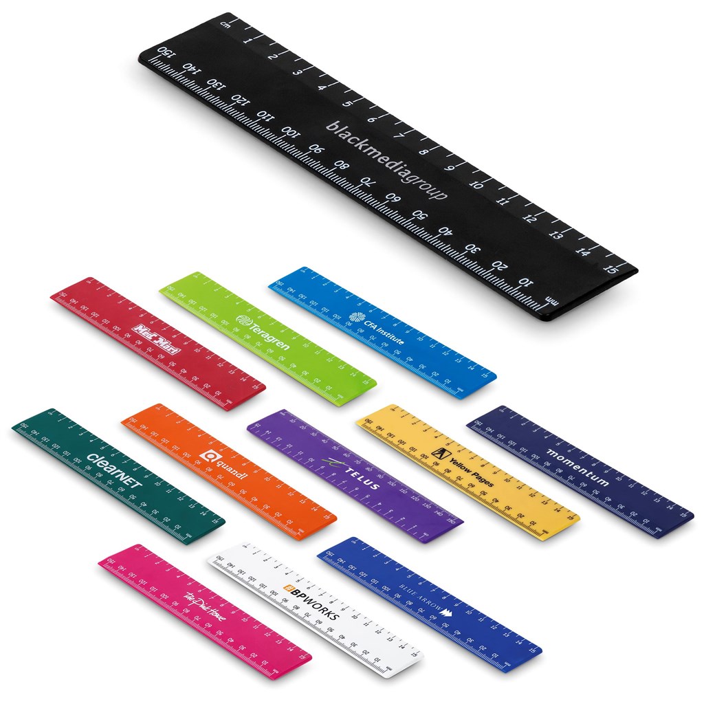 Scholastic cm ruler markatek branding