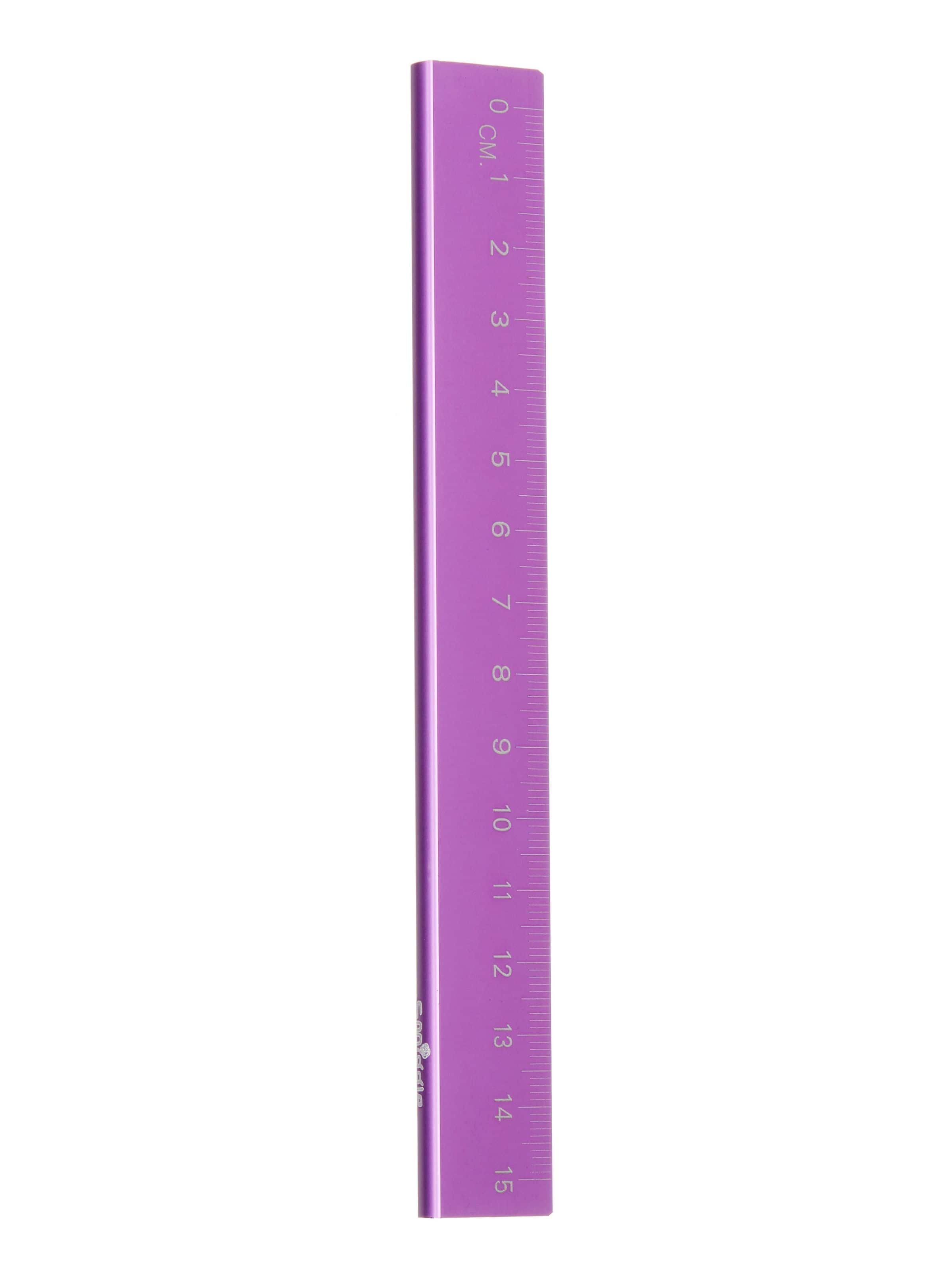 Metallic ruler cm
