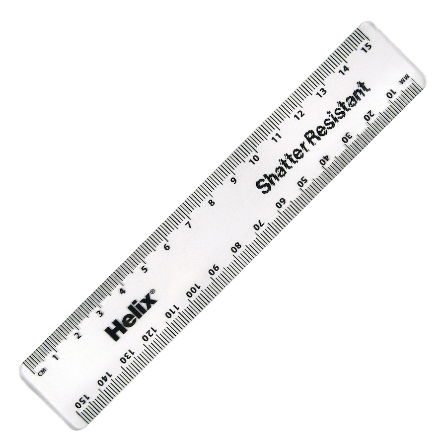 Buy clear rulers cm pk shatterproof plastic tts