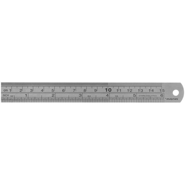 Studymate stainless steel ruler cm
