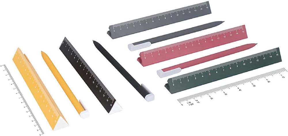 Ruler cm double scale pen ruler multifunctional triangle shape drawing rulers students office supplies engineering drawings sizefree size coloryellow buy online at best price in k