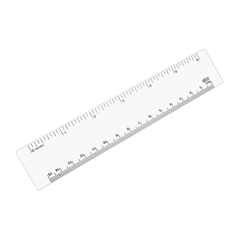 Unique bargains straight ruler plastic cm inch double scale drawing ruler pcs