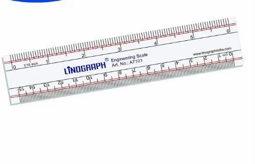 Acrylic qatalitic ruler cs width engraved thick