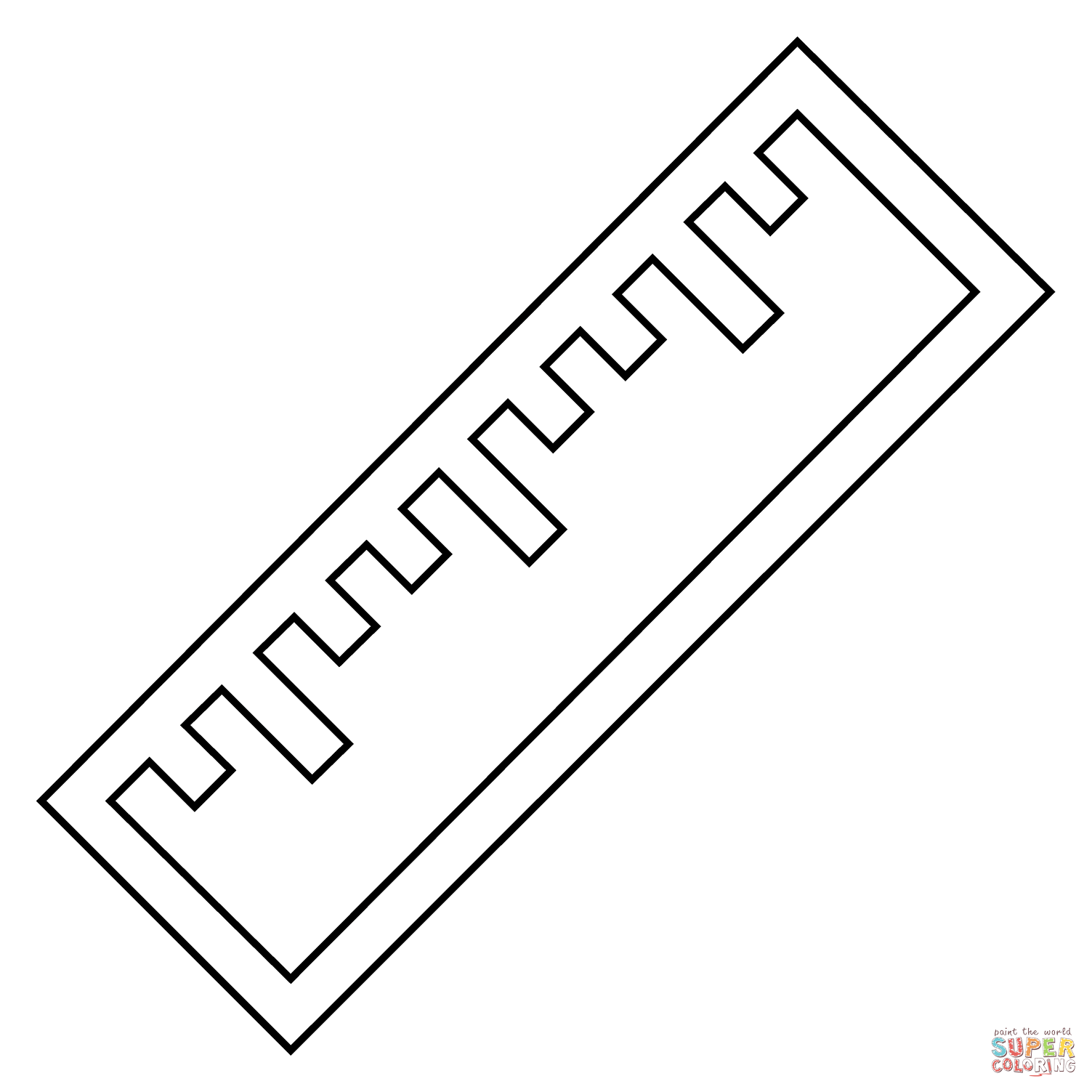 Straight ruler emoji coloring page free printable coloring pages