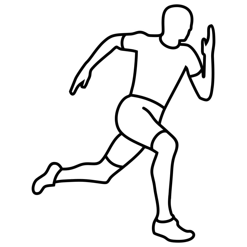 Running coloring pages