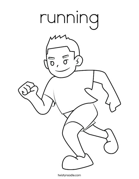 Running coloring page