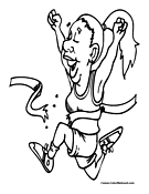 Running coloring pages
