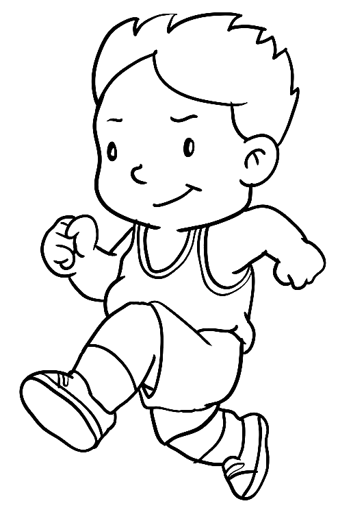 Running coloring pages