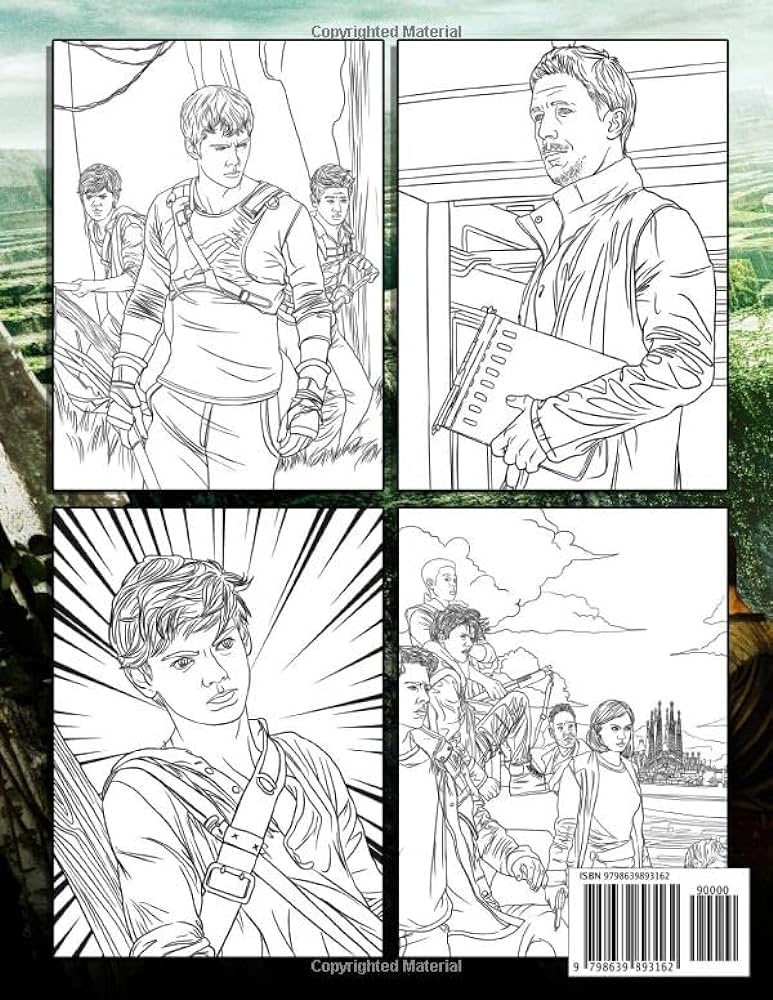The maze runner coloring book an exclusive coloring book based on the series film draymond richard books