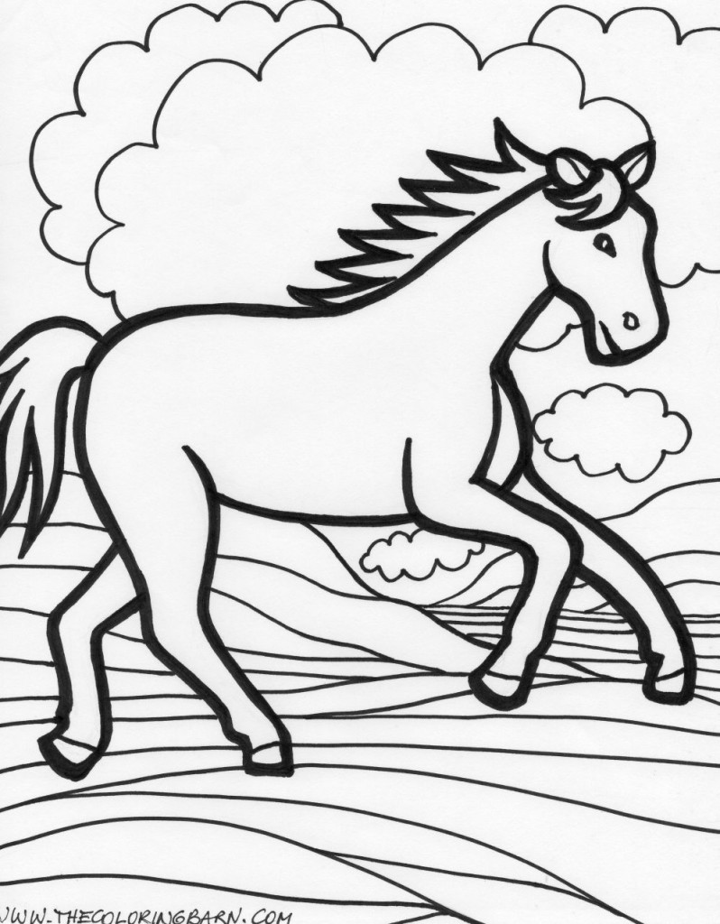 Horse coloring pages