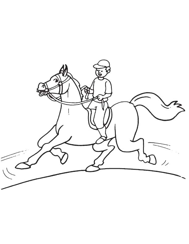 Fast horse running coloring page download free fast horse running coloring page for kids best coloring pages