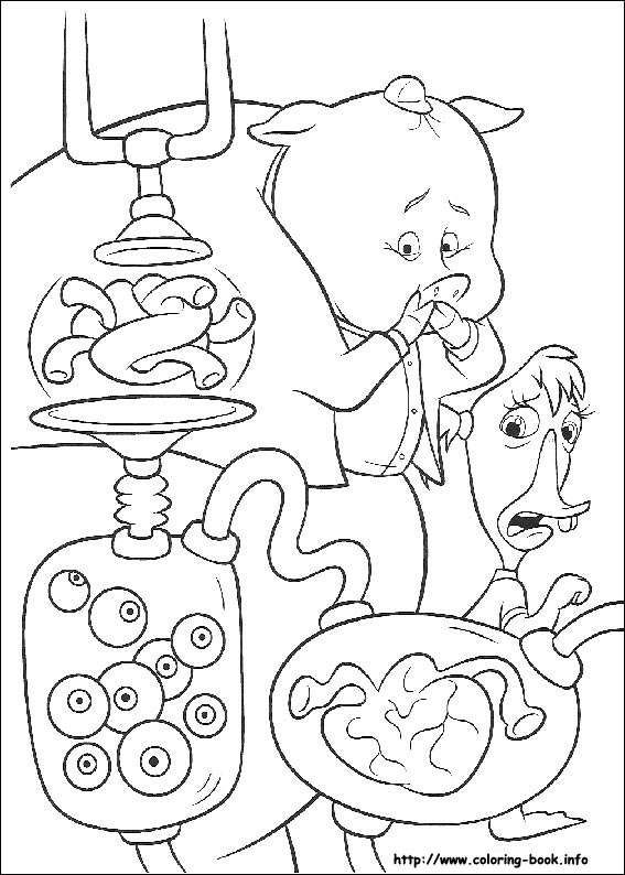 Chicken little coloring picture