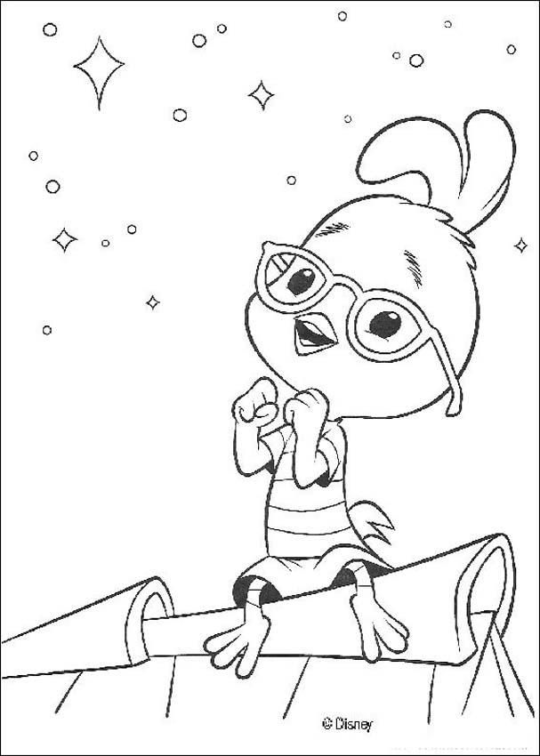 Fun chicken little coloring pages