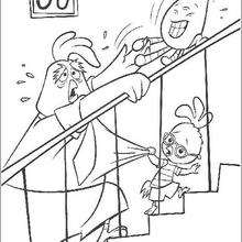 Runt and foxy loxy coloring pages