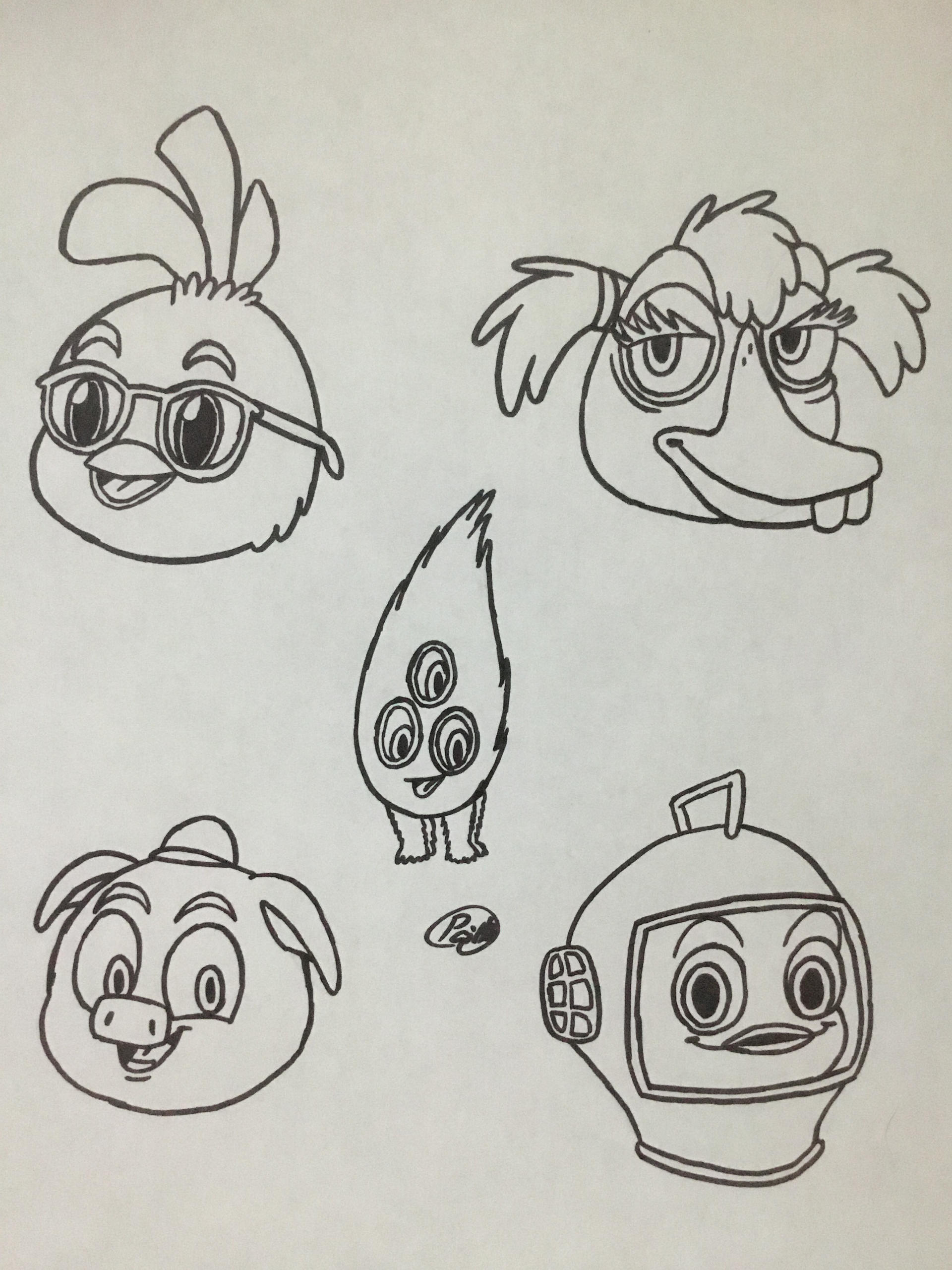 Chicken little characters by powerfulgirl on