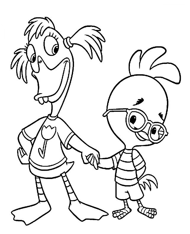 Chicken little coloring pages