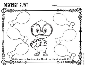 Turk and runt prehension activities by moonlight crafter by bridget