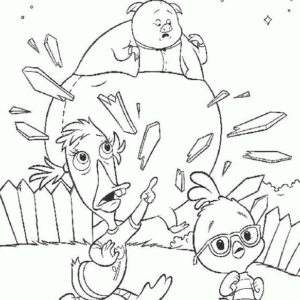 Chicken little coloring pages printable for free download