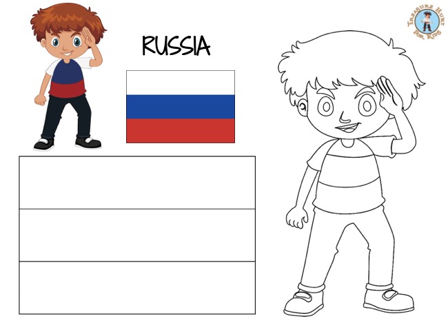 Russia coloring page
