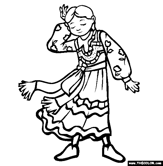 Ethnic wear online coloring pages