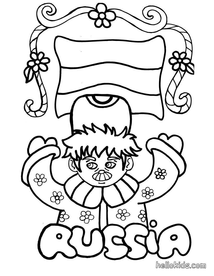 Russia coloring pages